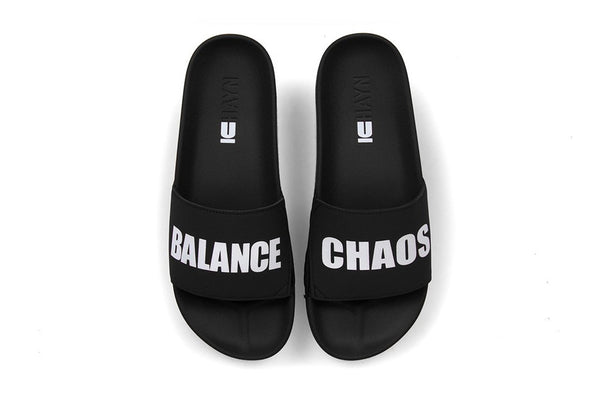 CHAOS/BALANCE Slide (UNDERCOVER X HAYN) Black