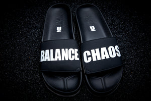 CHAOS/BALANCE Slide (UNDERCOVER X HAYN) Black