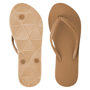 Women's Tonal Slippers (Macadamia) Tan
