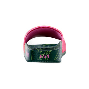 Sig on Smith x HAYN x ILA Swim Slides - Neon Pink/Black/Neon Green